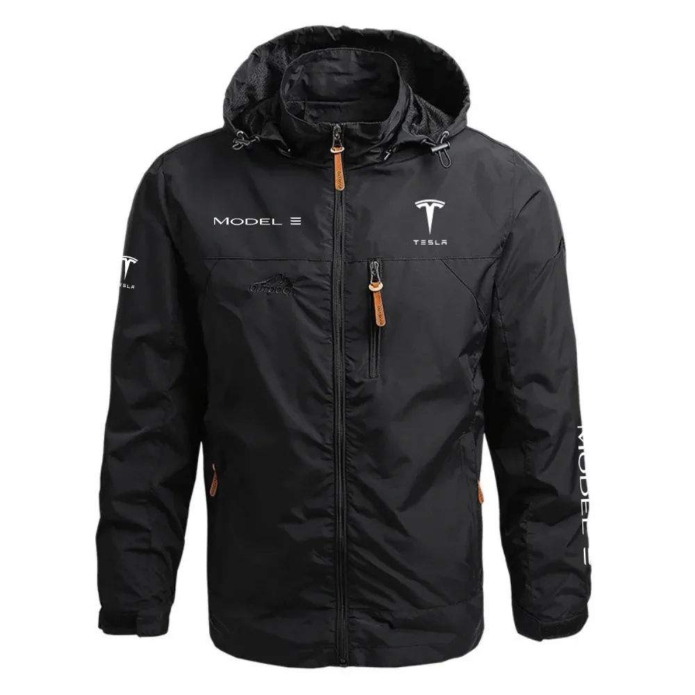 Tesla Model 3 Waterproof Outdoor Jacket Detachable Hood Windbreaker HTWOJTLMO3 – Tesla Jacket