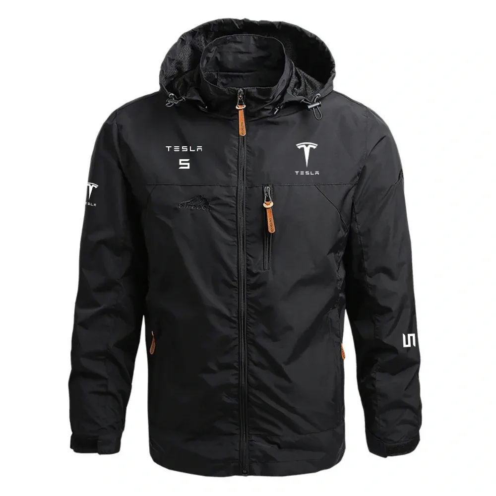 Tesla Model S Waterproof Outdoor Jacket Detachable Hood Windbreaker HTWOJTLMOS – Tesla Jacket