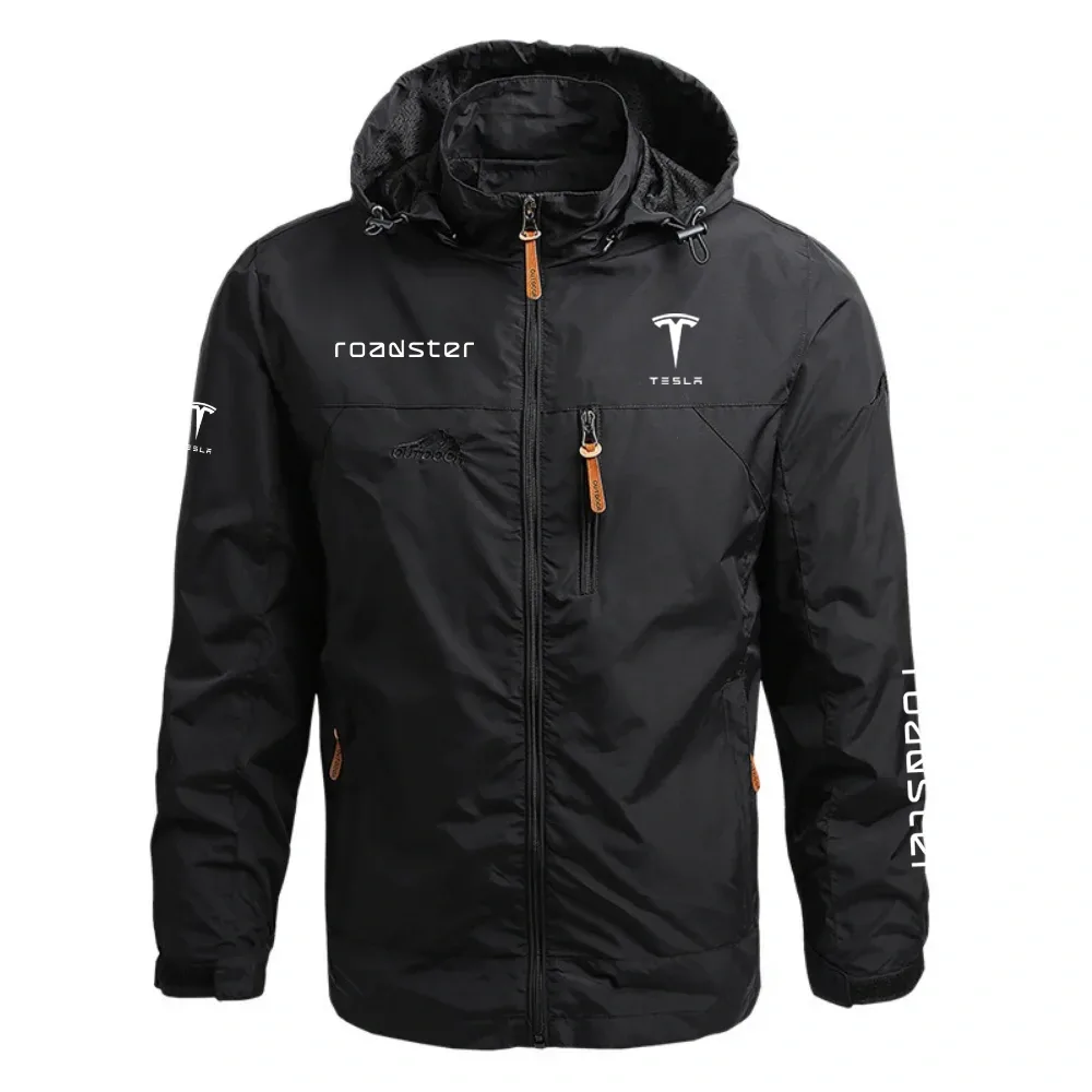 Tesla Roadster Waterproof Outdoor Jacket Detachable Hood Windbreaker HTWOJTLROA – Tesla Jacket Tesla Roadster Waterproof Outdoor Jacket Detachable Hood Windbreaker HTWOJTLROA – Tesla Jacket