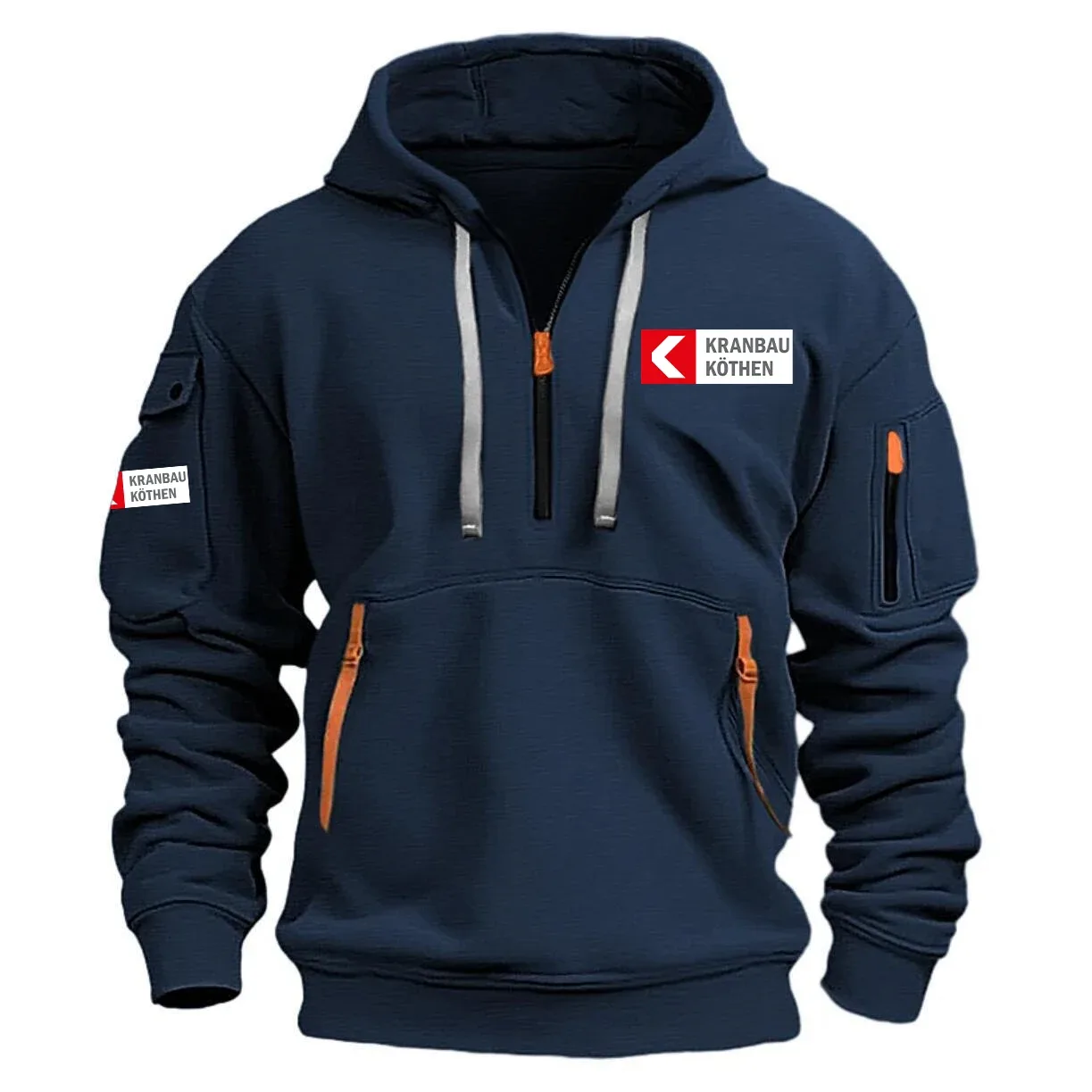 Kranbau Köthen Exclusive Logo Half Zipper Hoodie NBCRHHZ1601KKZ – Kranbau Köthen Hoodie