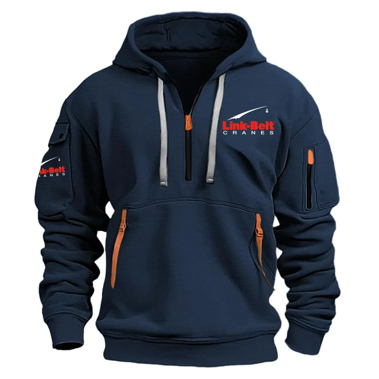 Link-Belt Exclusive Logo Half Zipper Hoodie NBCRHHZ1601LBZ – Link-Belt Hoodie