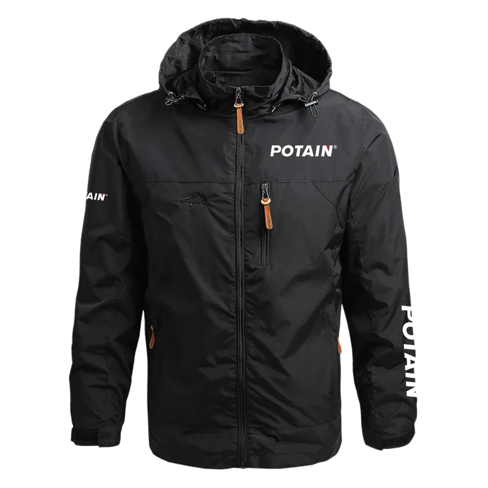 Potain Exclusive Logo Waterproof Outdoor Jacket Detachable Hood NBCRWOJ1601POZ – Potain Jacket