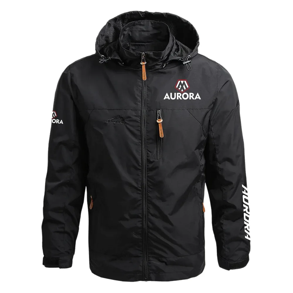 Aurora Track Systems Exclusive Logo Waterproof Outdoor Jacket Detachable Hood NBSGWOJ0901ATZ – Aurora Track Systems Jacket