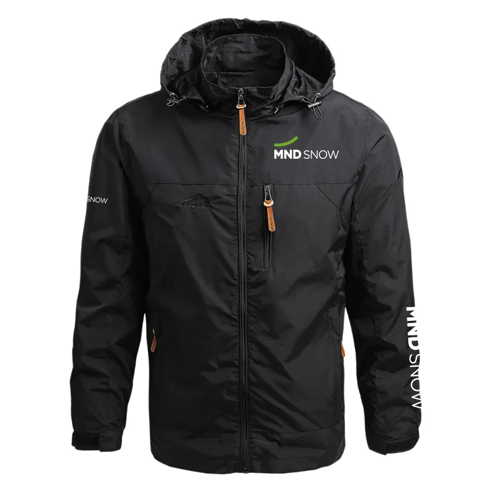 MND Group Exclusive Logo Waterproof Outdoor Jacket Detachable Hood NBSGWOJ0901MNZ – MND Group Jacket