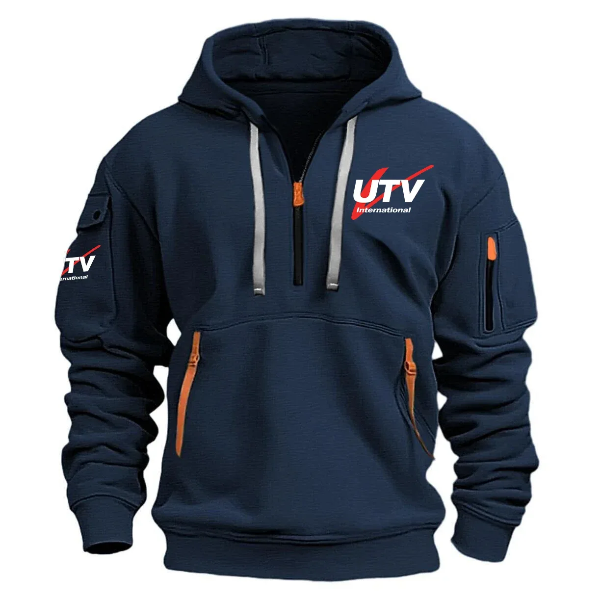 UTV International Exclusive Logo Half Zipper Hoodie NBTVHHZ1001UTZ – UTV International Hoodie