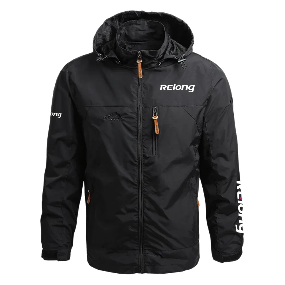 Relong Tech Exclusive Logo Waterproof Outdoor Jacket Detachable Hood NBTVWOJ1001RTZ – Relong Tech Jacket