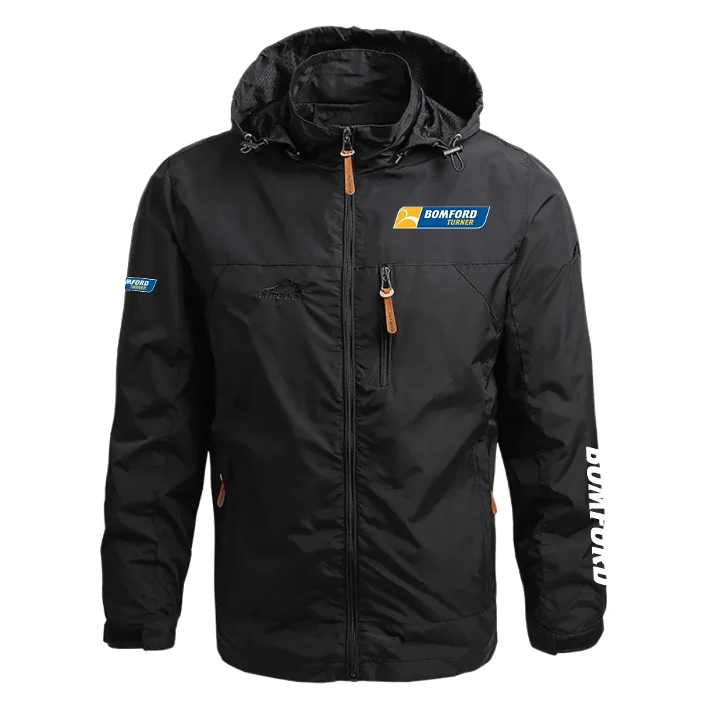 Bomford Turner Exclusive Logo Waterproof Outdoor Jacket Detachable Hood NBVMWOJ1401BTZ – Bomford Turner Jacket