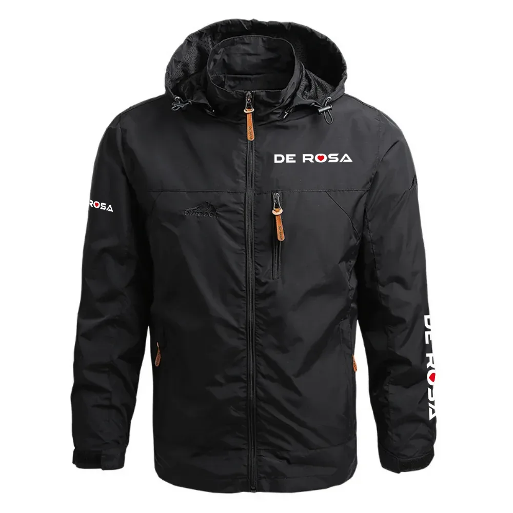 De Rosa Exclusive Logo Waterproof Outdoor Jacket Detachable Hood OSBCLWOJ1211DRZ – De Rosa Jacket De Rosa Exclusive Logo Waterproof Outdoor Jacket Detachable Hood OSBCLWOJ1211DRZ – De Rosa Jacket