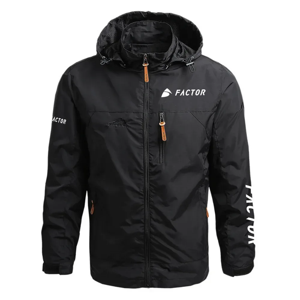 Factor Exclusive Logo Waterproof Outdoor Jacket Detachable Hood OSBCLWOJ1211FAZ – Factor Jacket