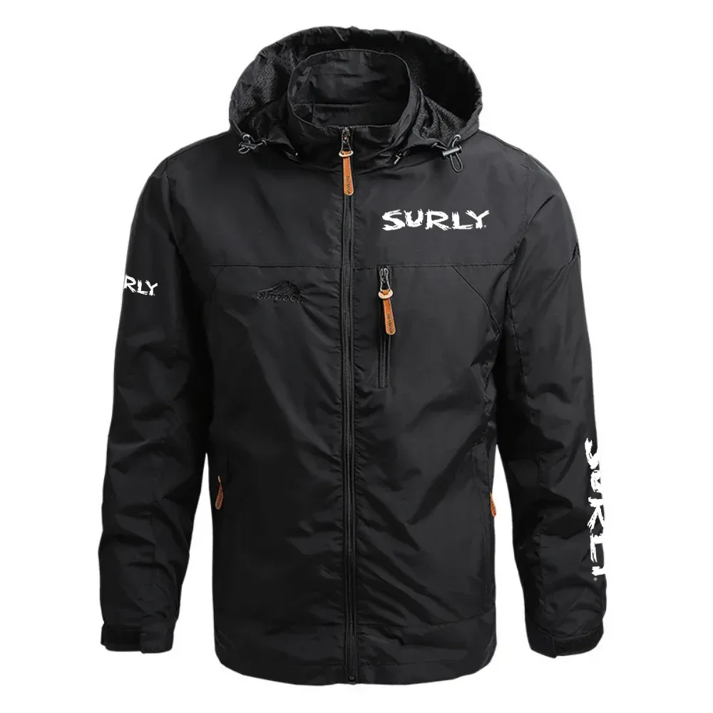 Surly Exclusive Logo Waterproof Outdoor Jacket Detachable Hood OSBCLWOJ1211SRZ – Surly Jacket Surly Exclusive Logo Waterproof Outdoor Jacket Detachable Hood OSBCLWOJ1211SRZ – Surly Jacket