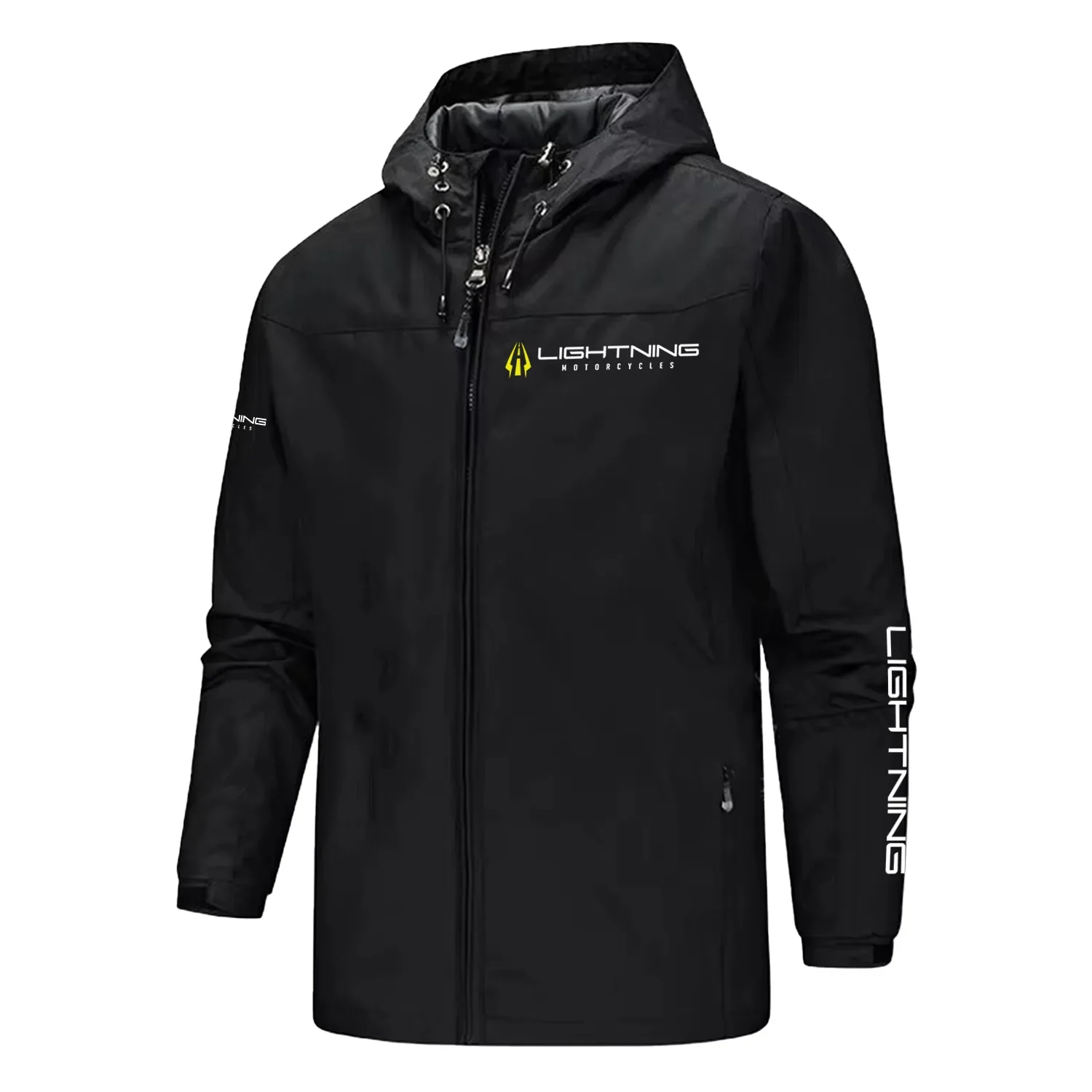Lightning Motorcycles Exclusive Logo Softshell Rain Jacket, Waterproof, Breathable, Windbreaker Jacket OSMTB2DRJ1211LMZ – Lightning Motorcycles Gift