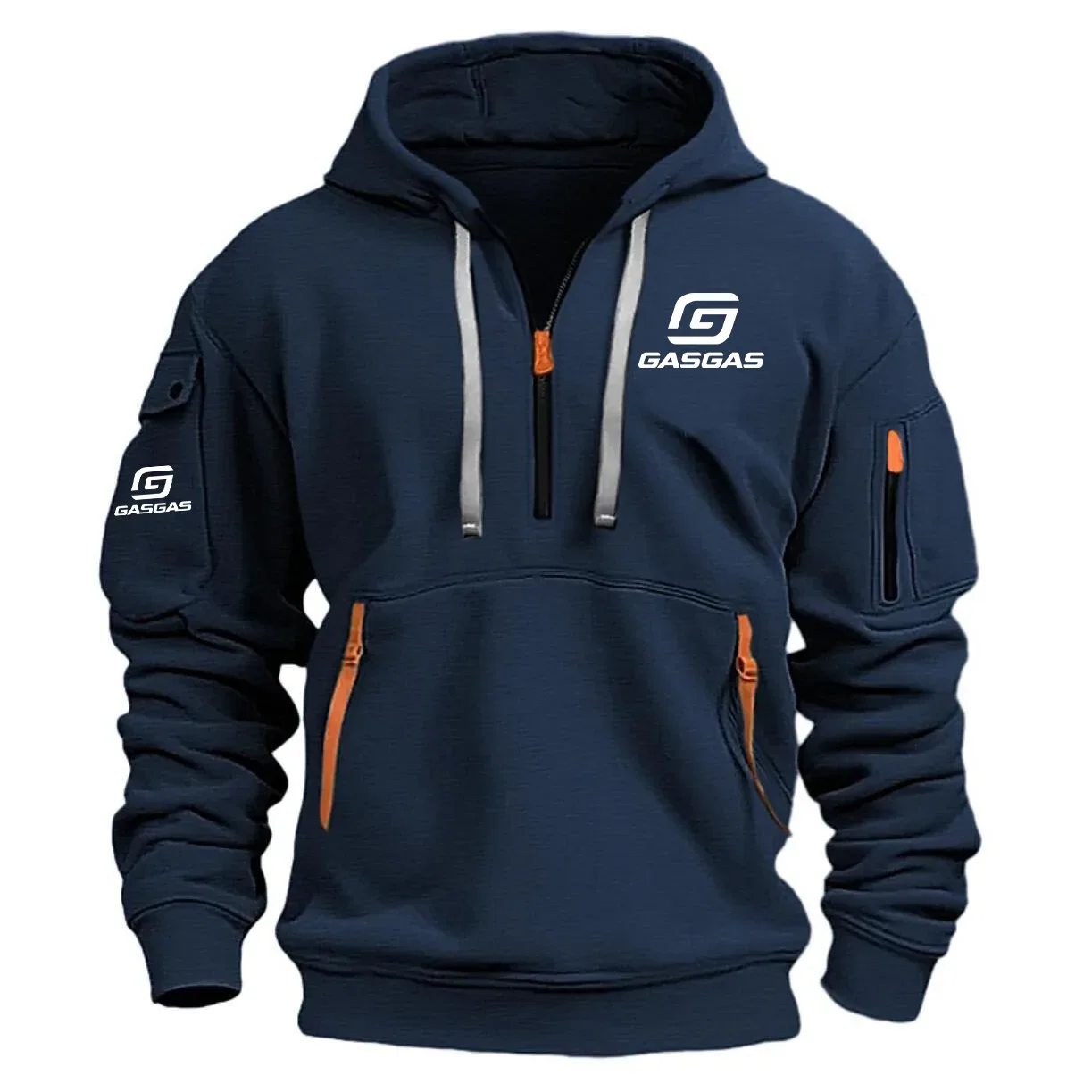 GasGas Exclusive Logo Half Zipper Hoodie OSMTBHHZ1211GGZ – GasGas Hoodie