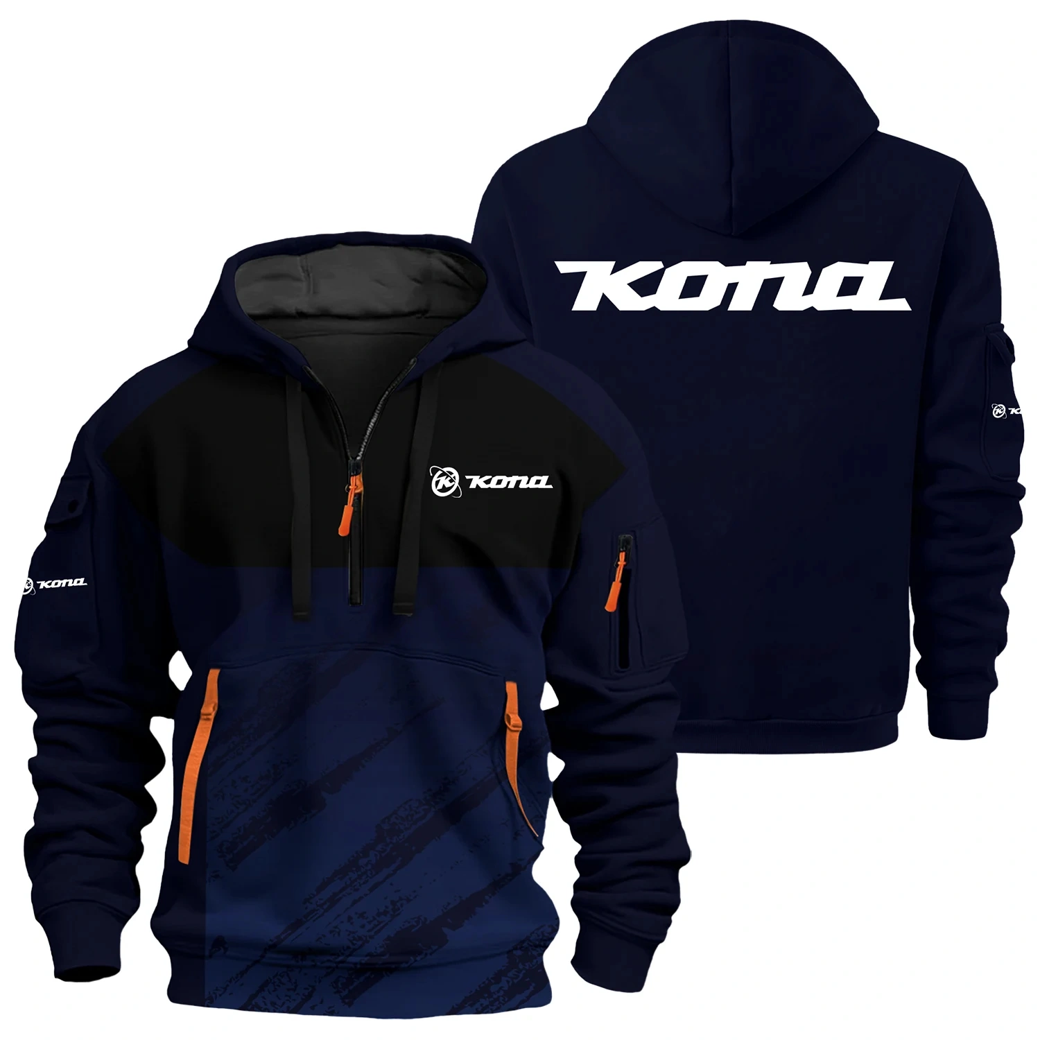 Kona Exclusive Logo Half Zipper Hoodie OSMTBHHZ3D121104KNZ – Kona Hoodie