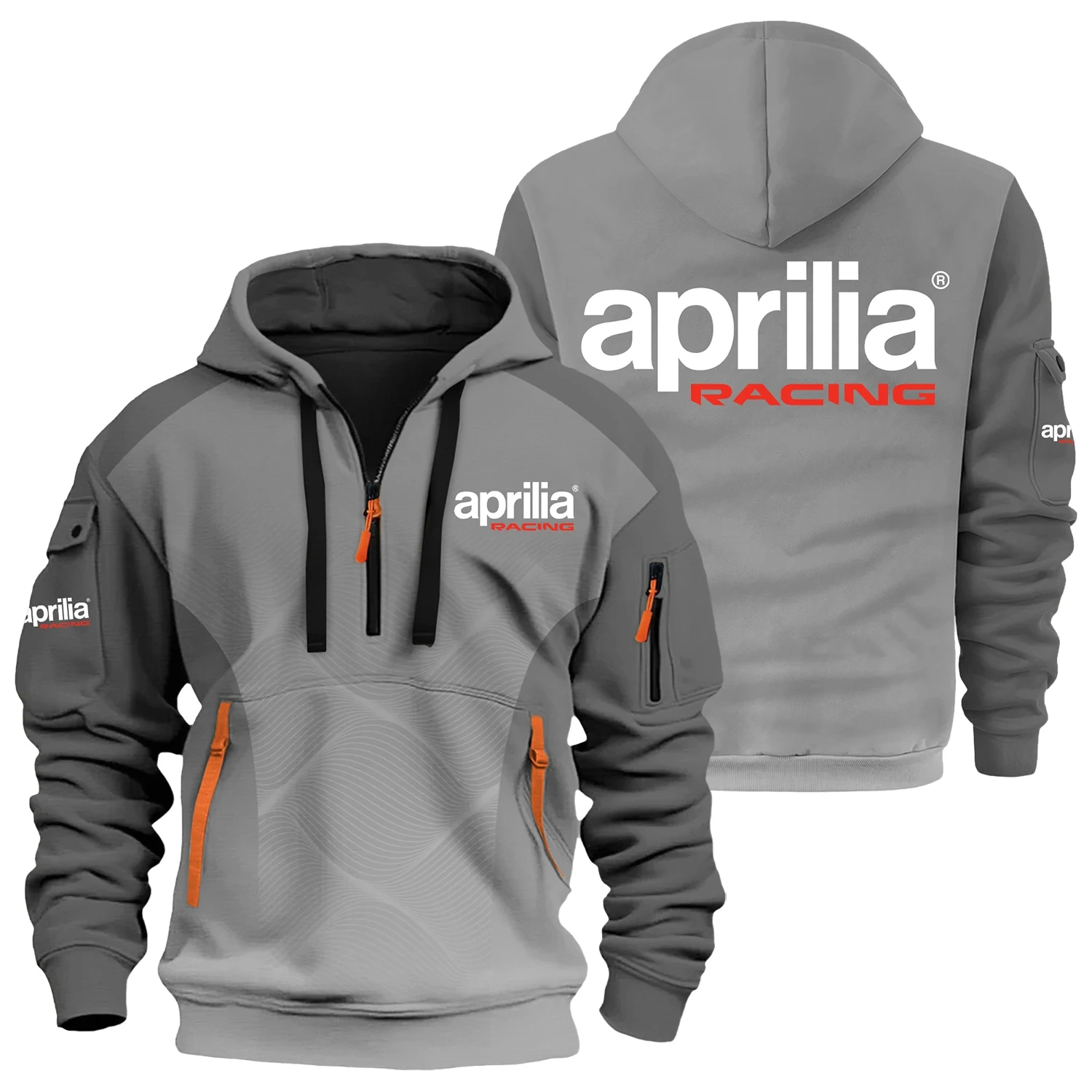 Aprilia Exclusive Logo Half Zipper Hoodie OSMTBHHZ3D121105APZ – Aprilia Hoodie