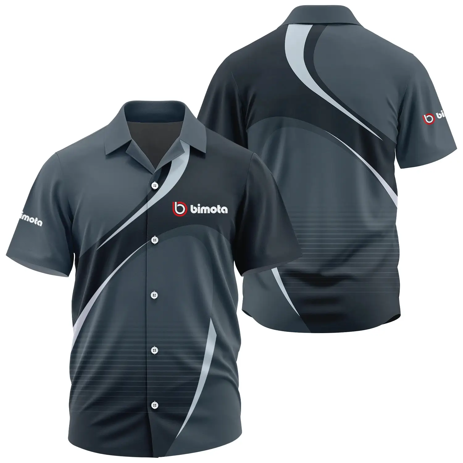 Bimota Exclusive Logo Short Sleeve Camp Collar Shirt OSMTBHWS001BIZ – Bimota Shirt – Bimota Shirt