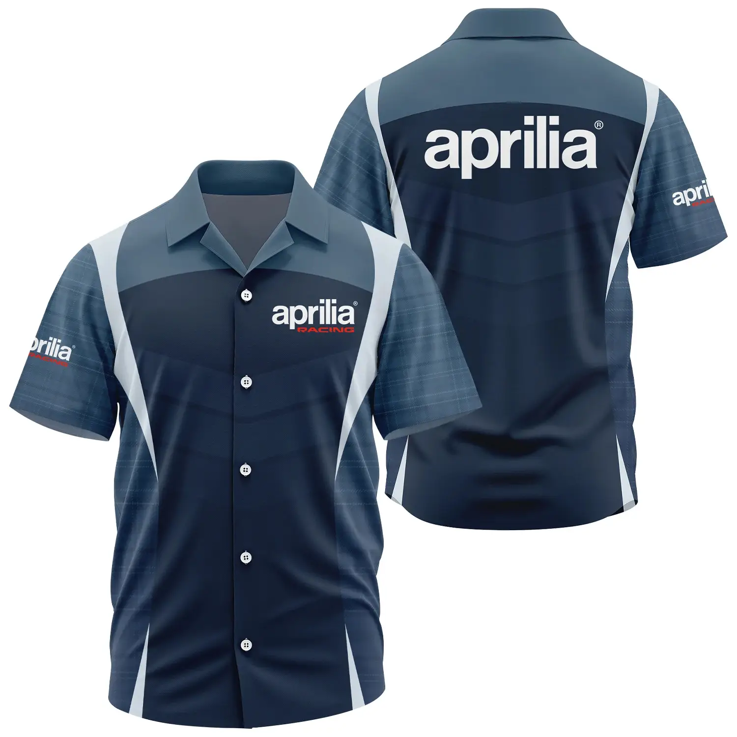 Aprilia Exclusive Logo Short Sleeve Camp Collar Shirt OSMTBHWS003APZ – Aprilia Shirt – Aprilia Shirt