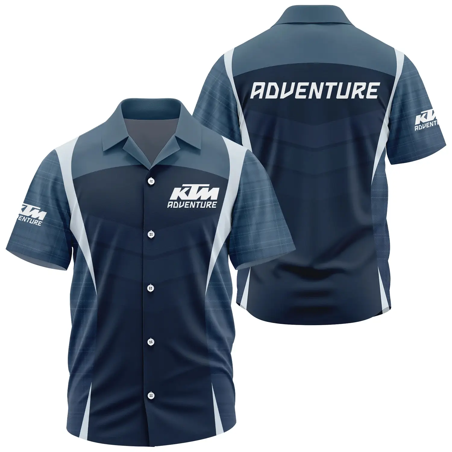 KTM Adventure Exclusive Logo Short Sleeve Camp Collar Shirt OSMTBHWS003KTZ – KTM Adventure Shirt – KTM Adventure Shirt