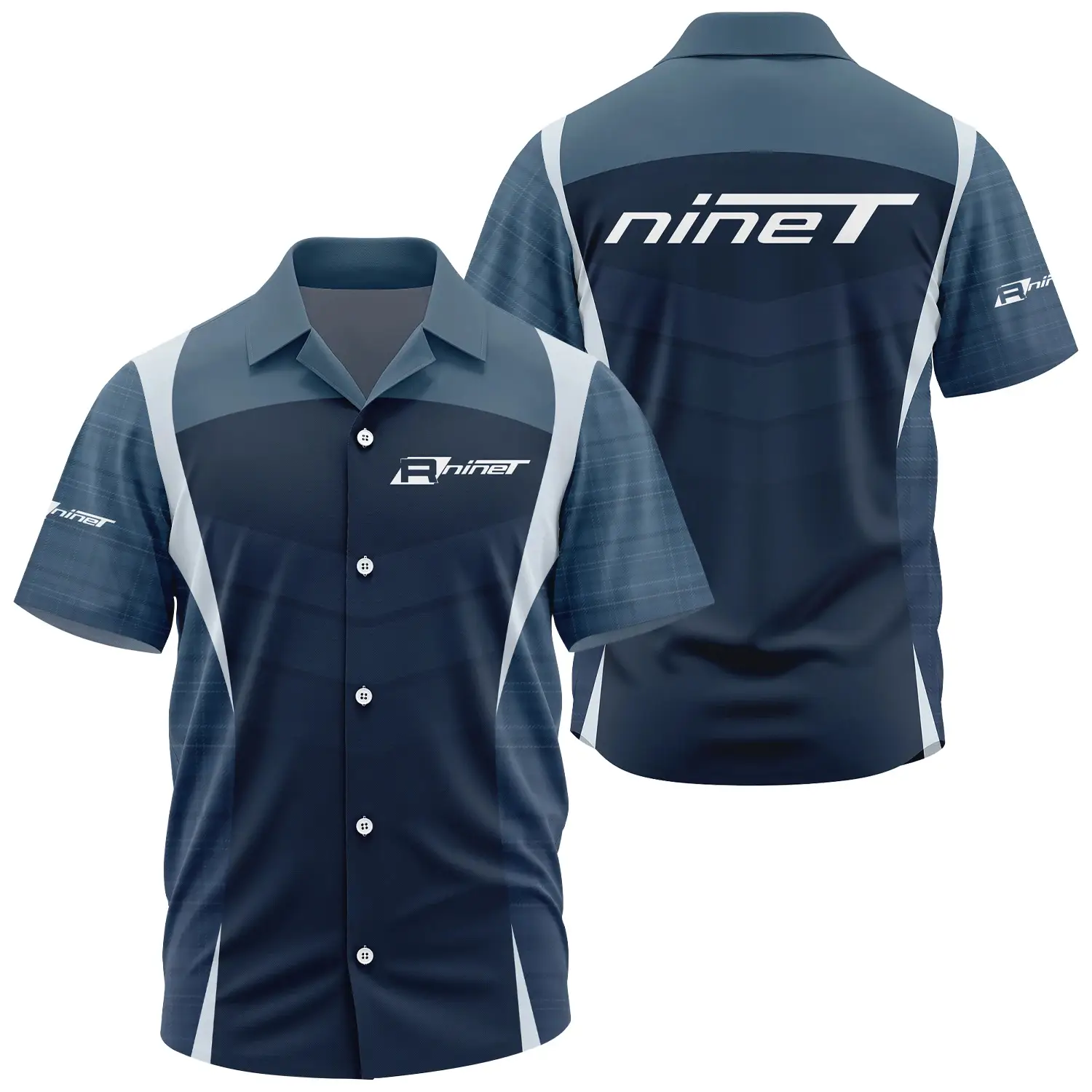 R nineT Exclusive Logo Short Sleeve Camp Collar Shirt OSMTBHWS003RTZ – R nineT Shirt – R nineT Shirt