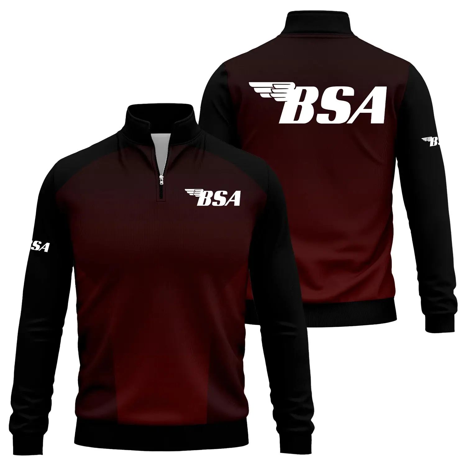 BSA Exclusive Logo Quarter-Zip Sweatshirt OSMTBQTZ002BSAZ – BSA Sweatshirt – BSA Sweatshirt