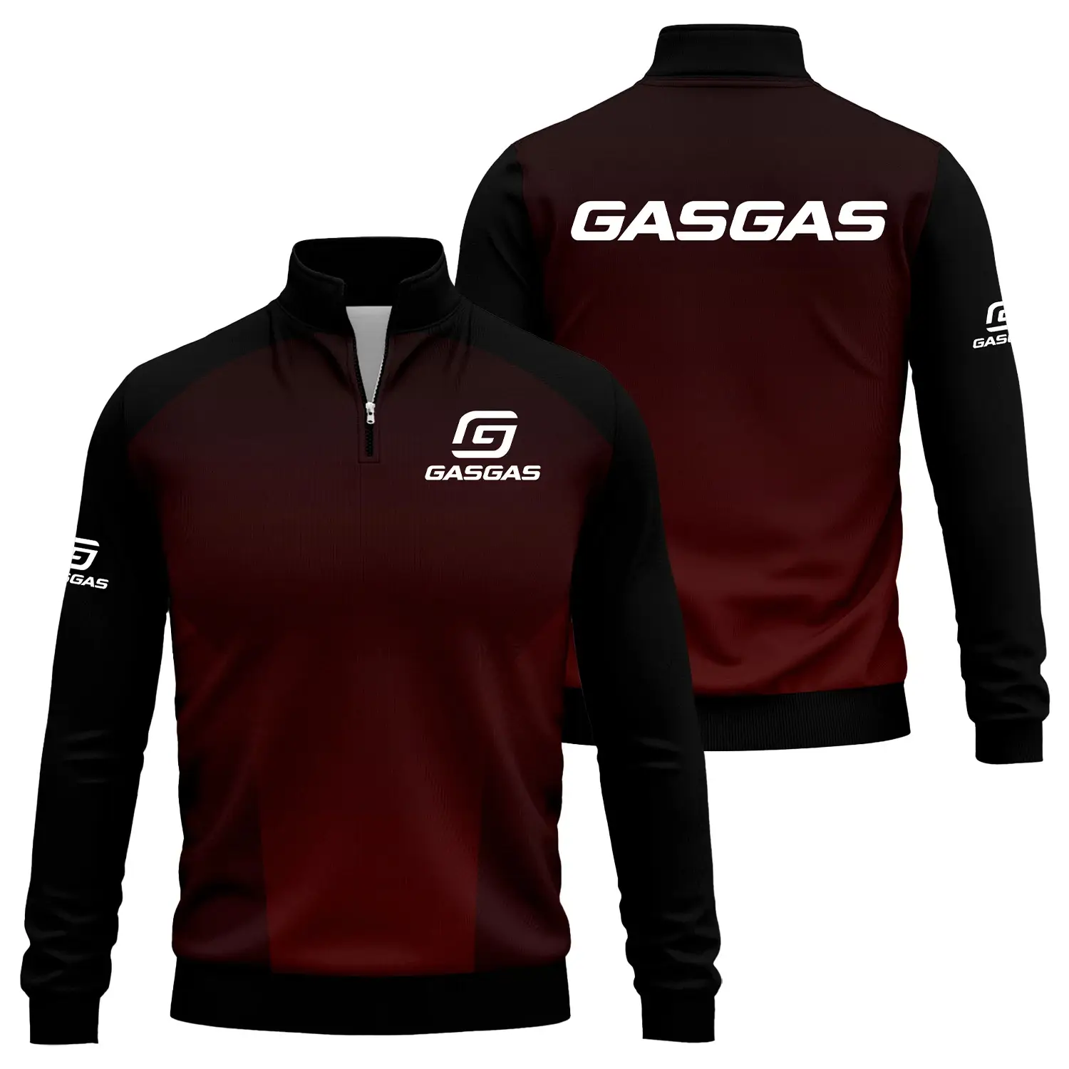 GasGas Exclusive Logo Quarter-Zip Sweatshirt OSMTBQTZ002GGZ – GasGas Sweatshirt – GasGas Sweatshirt