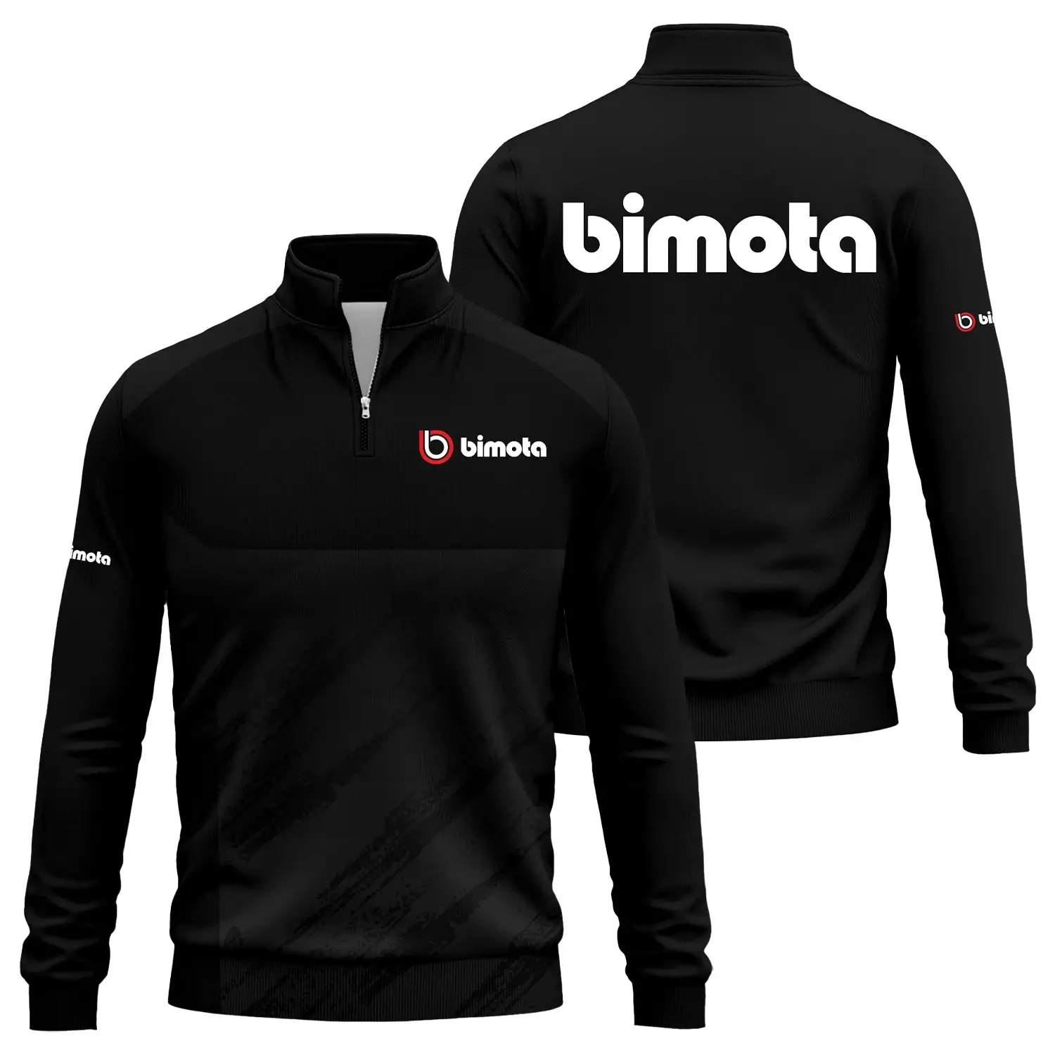 Bimota Exclusive Logo Quarter-Zip Sweatshirt OSMTBQTZ004BIZ – Bimota Sweatshirt – Bimota Sweatshirt