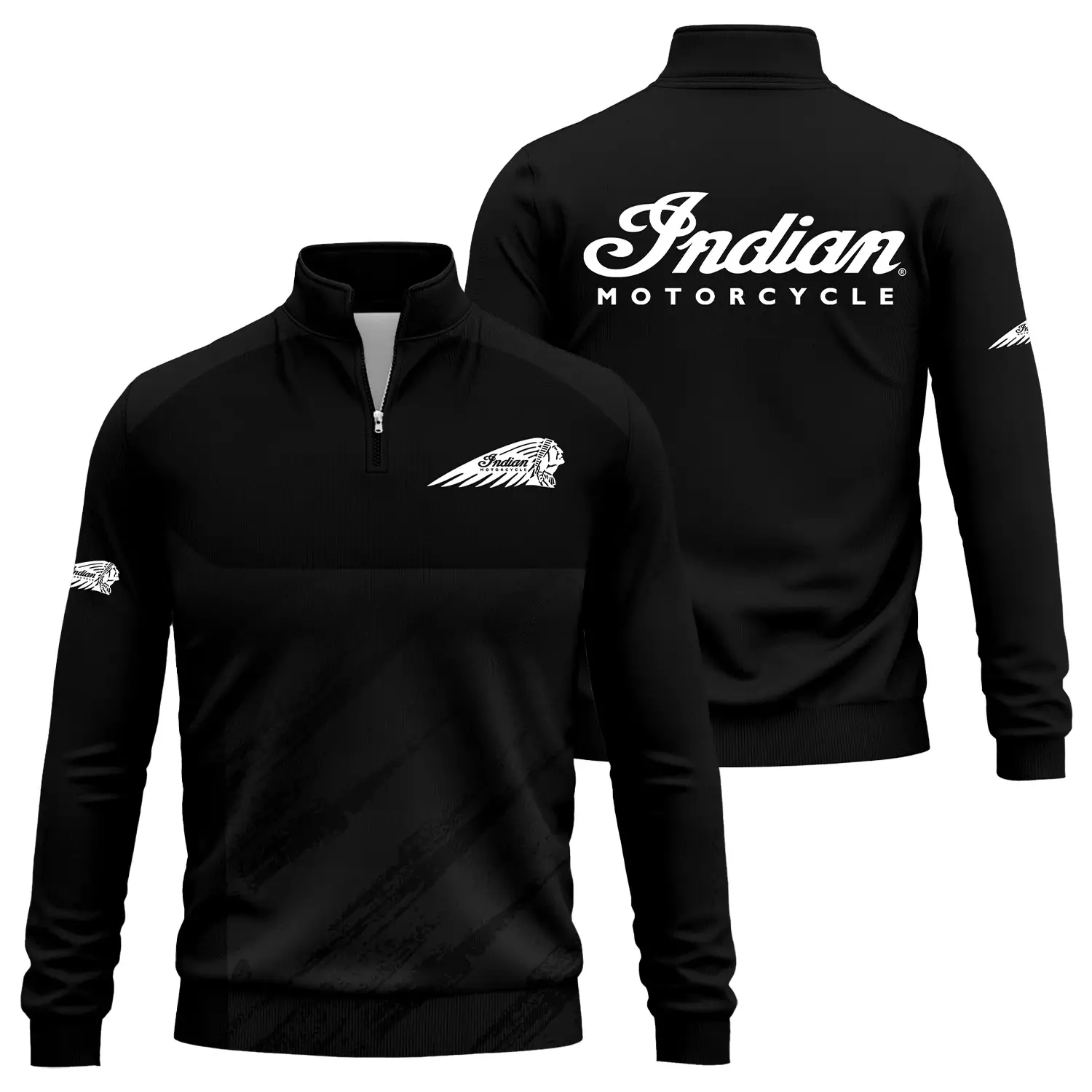 Indian Motorcycle Exclusive Logo Quarter-Zip Sweatshirt OSMTBQTZ004IMZ – Indian Motorcycle Sweatshirt – Indian Motorcycle Sweatshirt