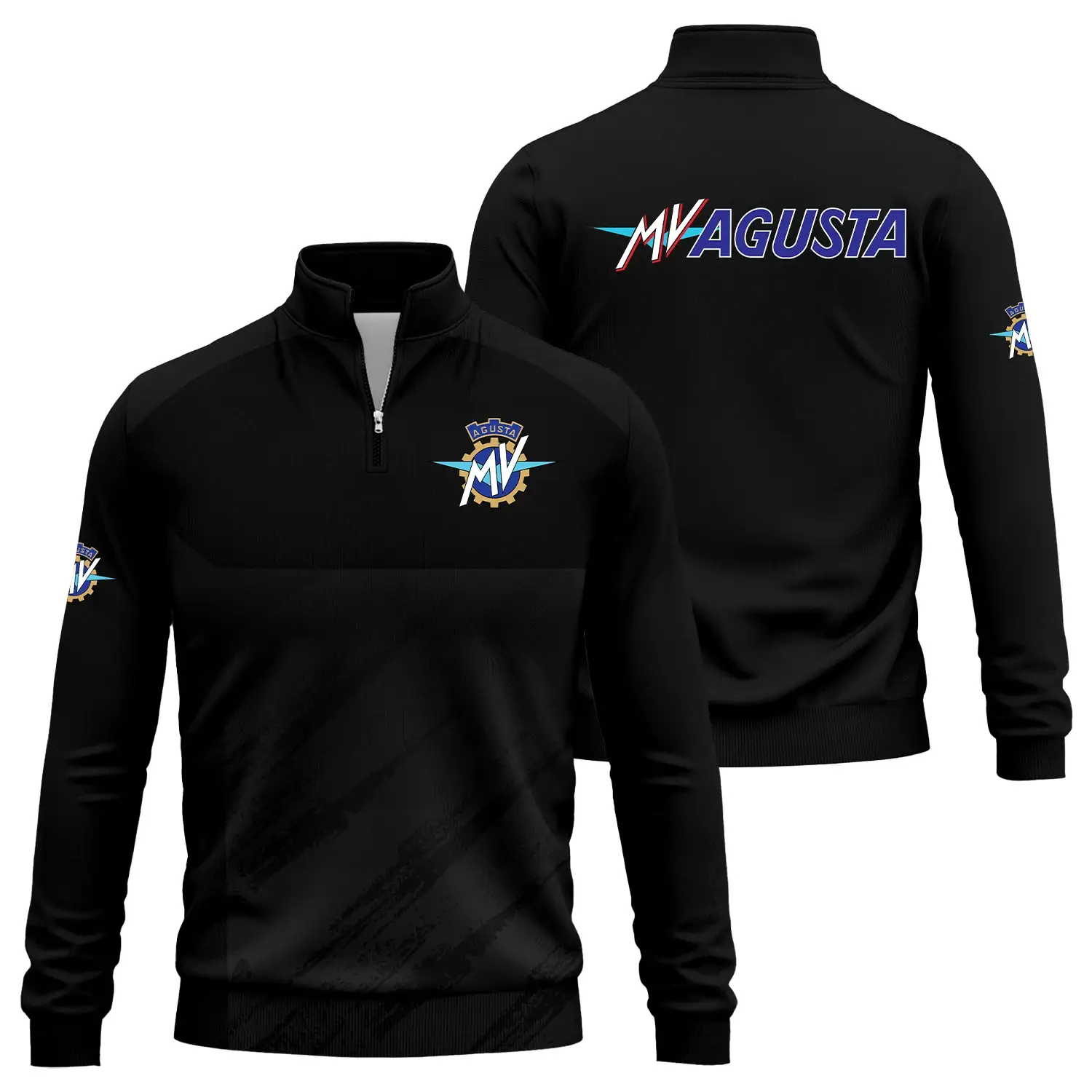 MV Agusta Exclusive Logo Quarter-Zip Sweatshirt OSMTBQTZ004MAZ – MV Agusta Sweatshirt – MV Agusta Sweatshirt