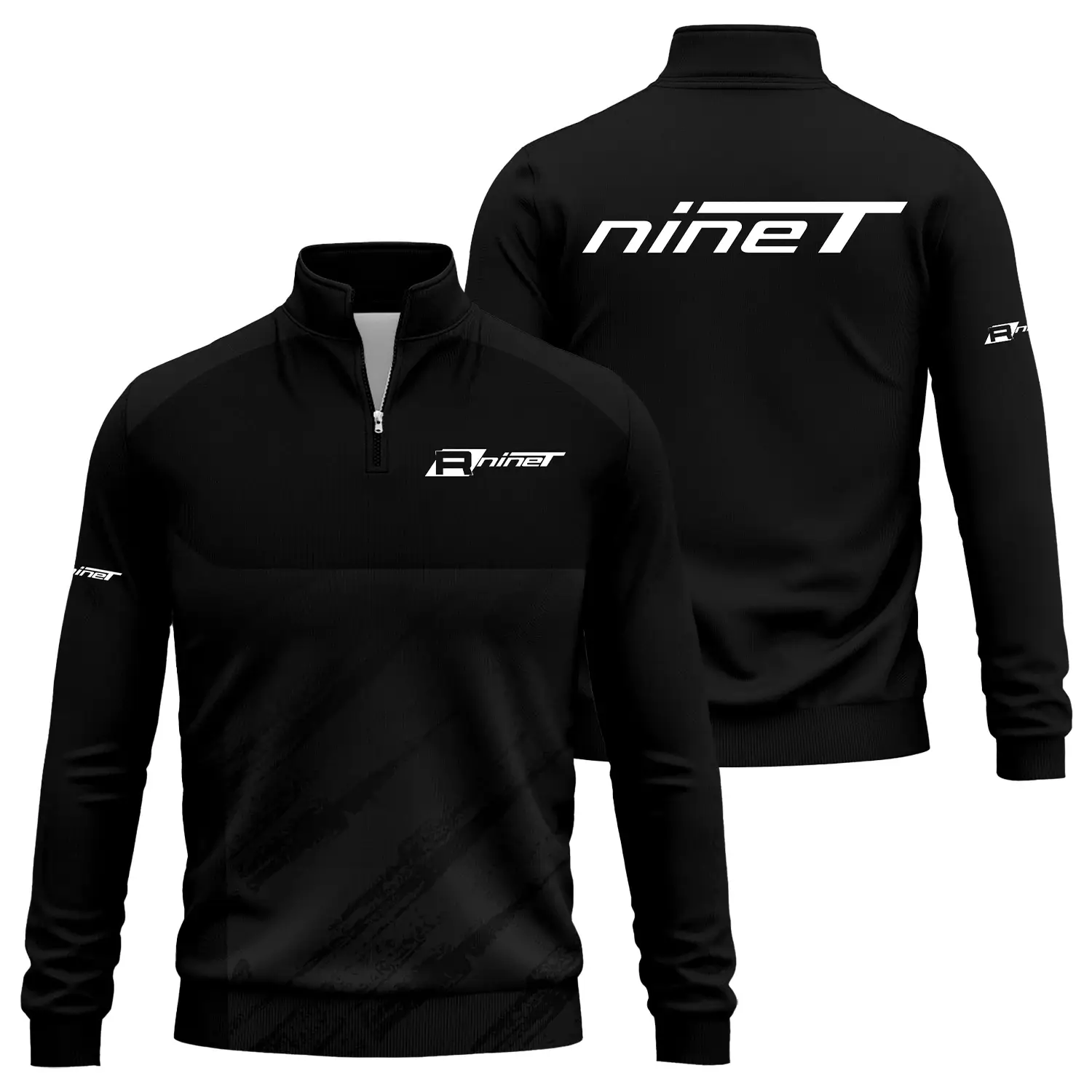 R nineT Exclusive Logo Quarter-Zip Sweatshirt OSMTBQTZ004RTZ – R nineT Sweatshirt – R nineT Sweatshirt