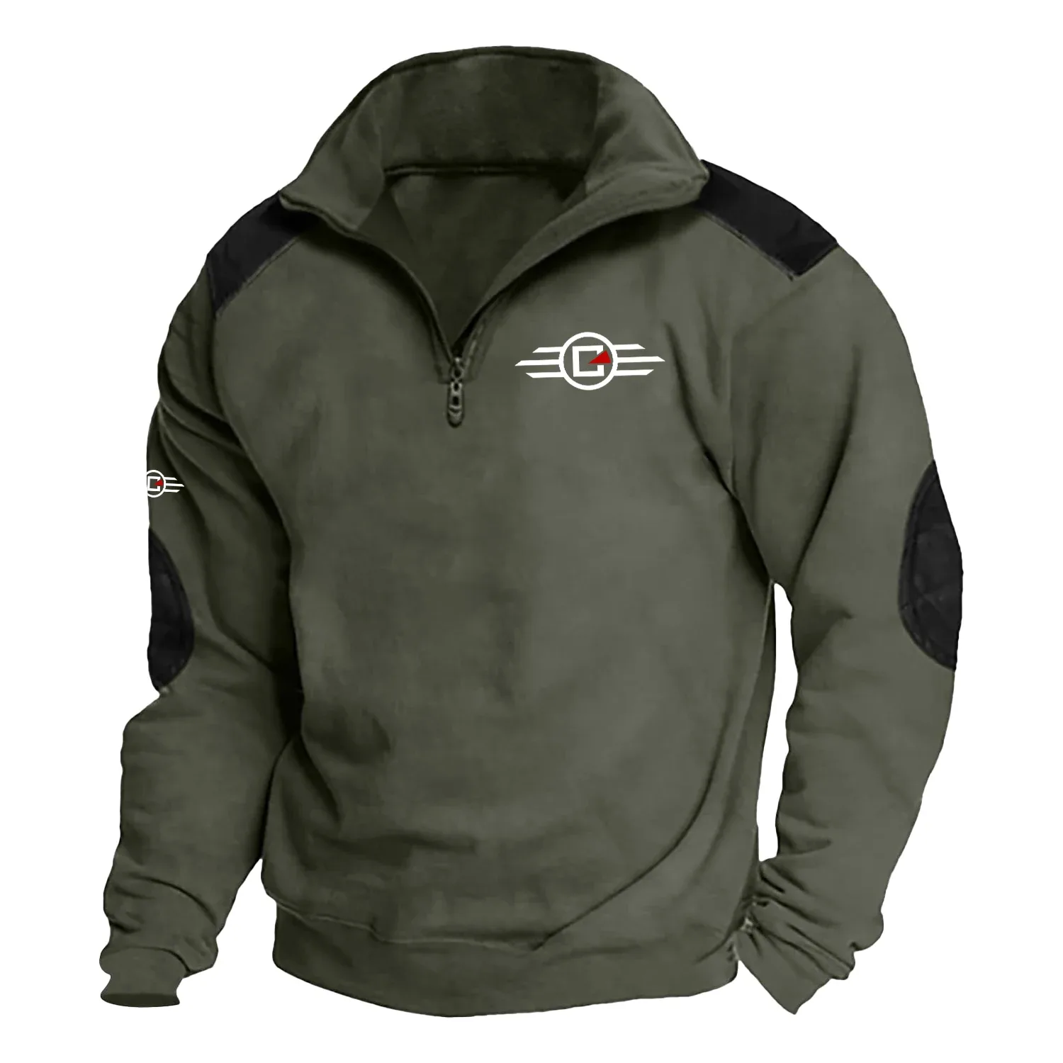 Confederate Motors Exclusive Logo Tactical Quarter-Zip Sweatshirt OSMTBSCS1211CMZ – Confederate Motors Sweatshirt