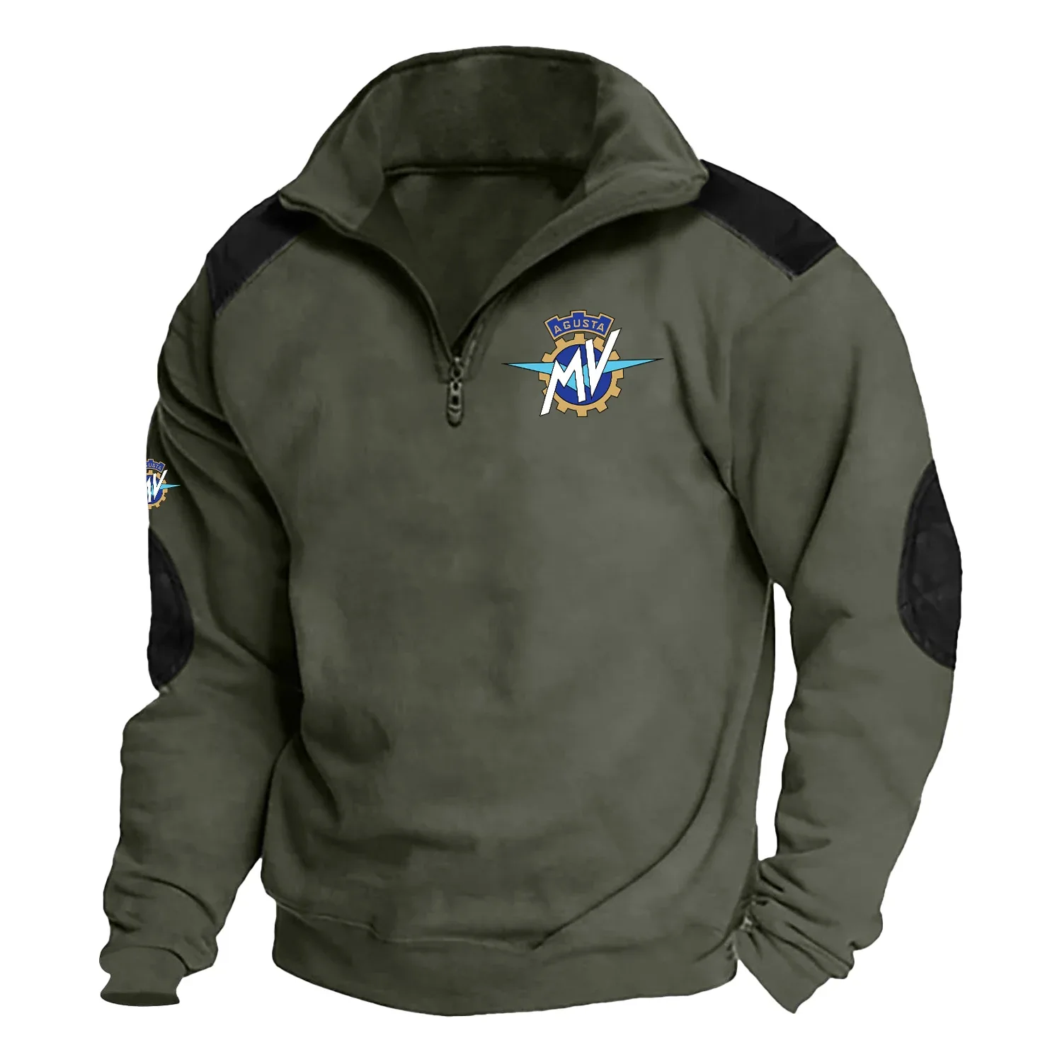 MV Agusta Exclusive Logo Tactical Quarter-Zip Sweatshirt OSMTBSCS1211MAZ – MV Agusta Sweatshirt