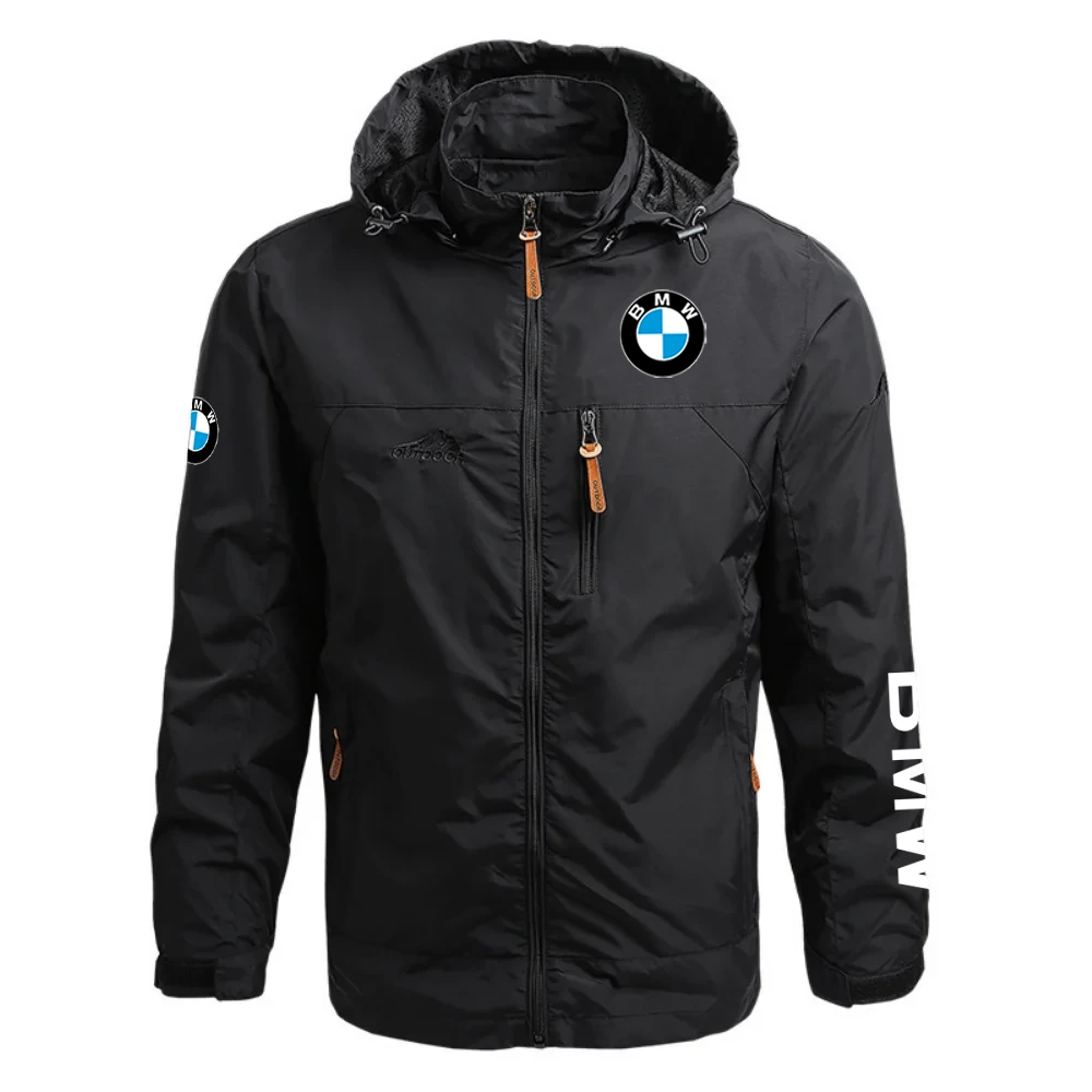 BMW Exclusive Logo Waterproof Outdoor Jacket Detachable Hood OSMTBWOJ1211BMWZ – BMW Jacket