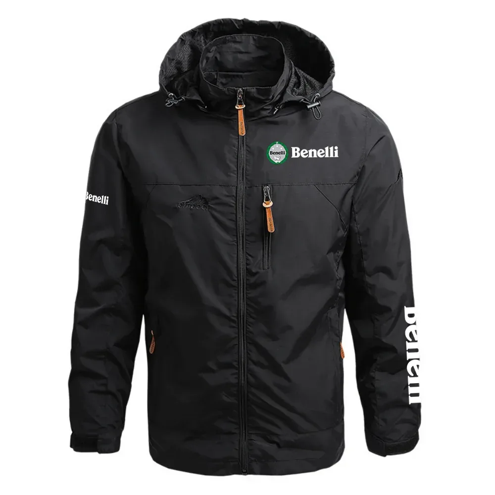 Benelli Exclusive Logo Waterproof Outdoor Jacket Detachable Hood OSMTBWOJ1211BNZ – Benelli Jacket