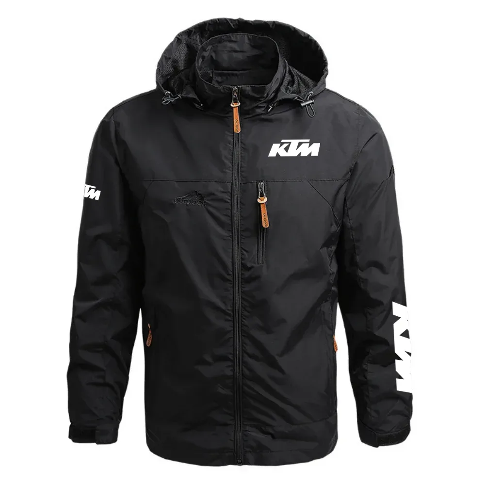 KTM Exclusive Logo Waterproof Outdoor Jacket Detachable Hood OSMTBWOJ1211KTMZ – KTM Jacket