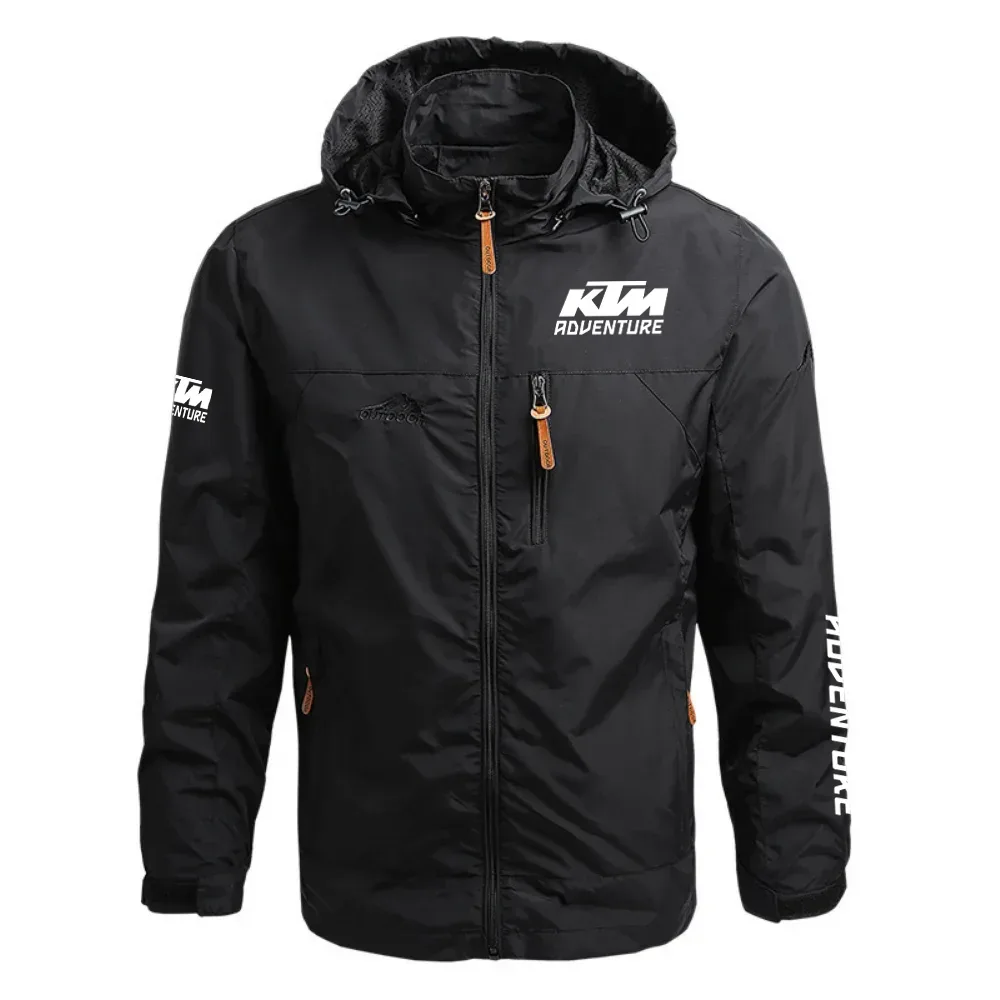KTM Adventure Exclusive Logo Waterproof Outdoor Jacket Detachable Hood OSMTBWOJ1211KTZ – KTM Adventure Jacket