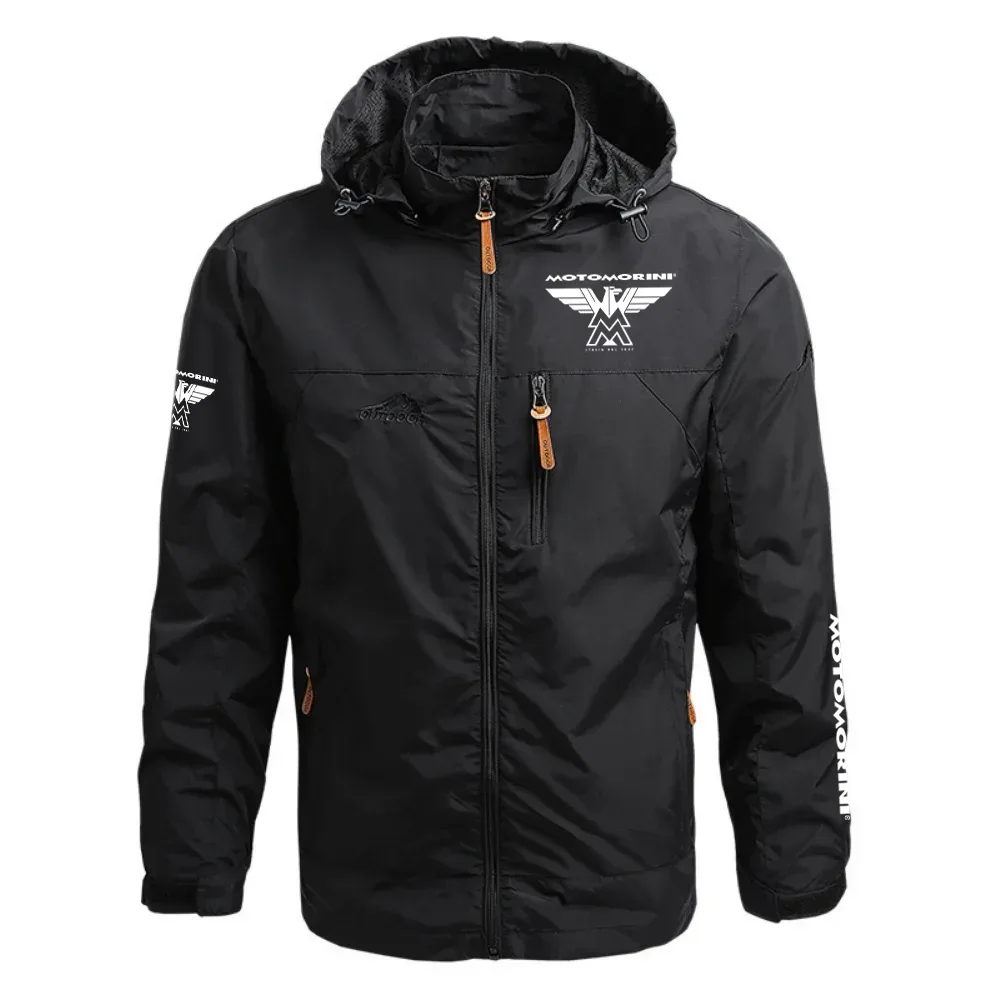 Moto Morini Exclusive Logo Waterproof Outdoor Jacket Detachable Hood OSMTBWOJ1211MMZ – Moto Morini Jacket