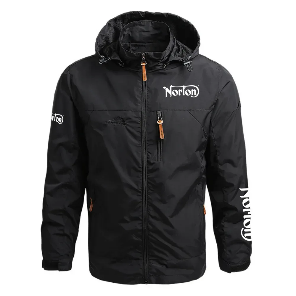 Norton Exclusive Logo Waterproof Outdoor Jacket Detachable Hood OSMTBWOJ1211NRZ – Norton Jacket