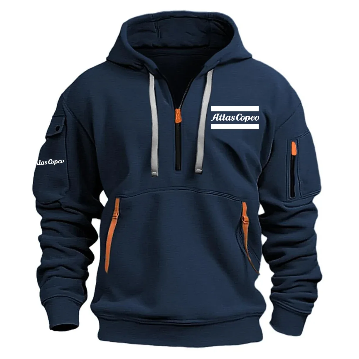 Atlas Copco Exclusive Logo Half Zipper Hoodie OUEPHHZ3012ACZ – Atlas Copco Hoodie
