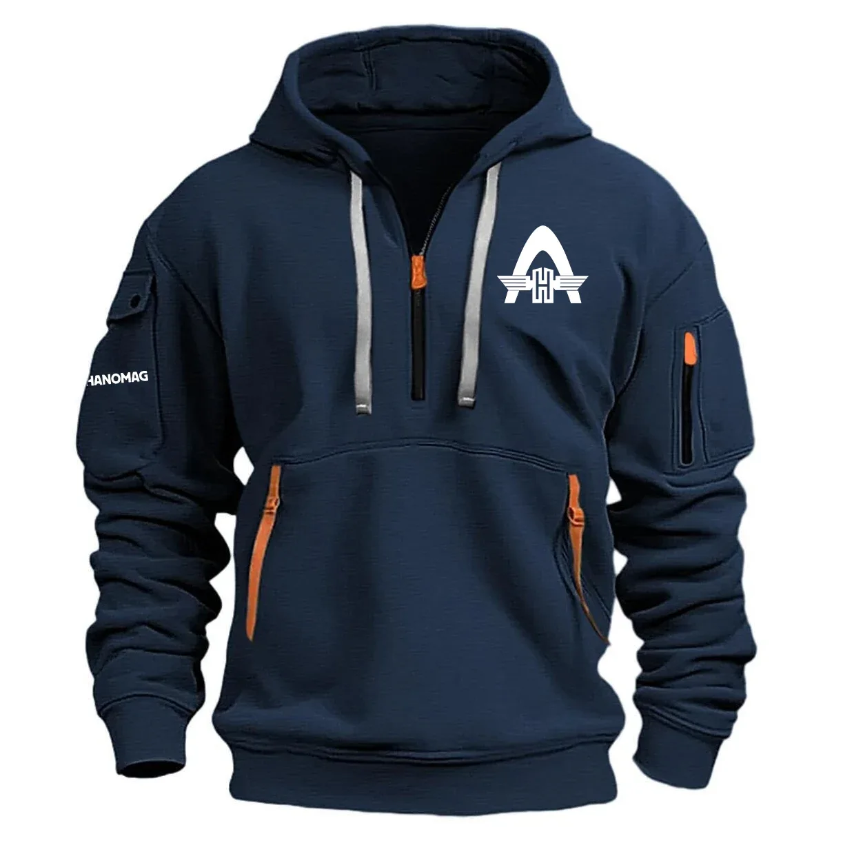 Hanomag Exclusive Logo Half Zipper Hoodie OUEPHHZ3012HNZ – Hanomag Hoodie Hanomag Exclusive Logo Half Zipper Hoodie OUEPHHZ3012HNZ – Hanomag Hoodie