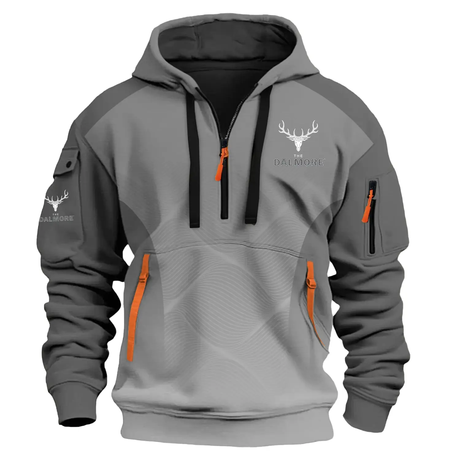 Dalmore Exclusive Logo Half Zipper Hoodie OUEU3DHHZ005DMZ – Dalmore Hoodie