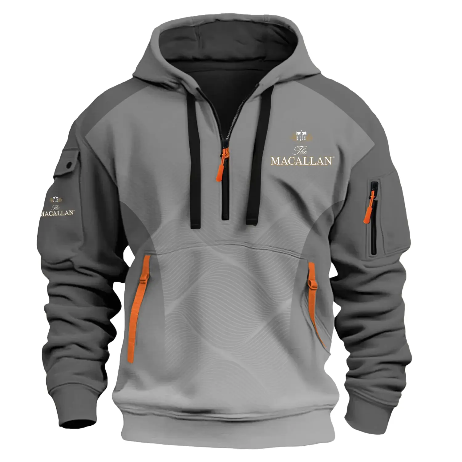 Macallan Exclusive Logo Half Zipper Hoodie OUEU3DHHZ005MCZ – Macallan Hoodie