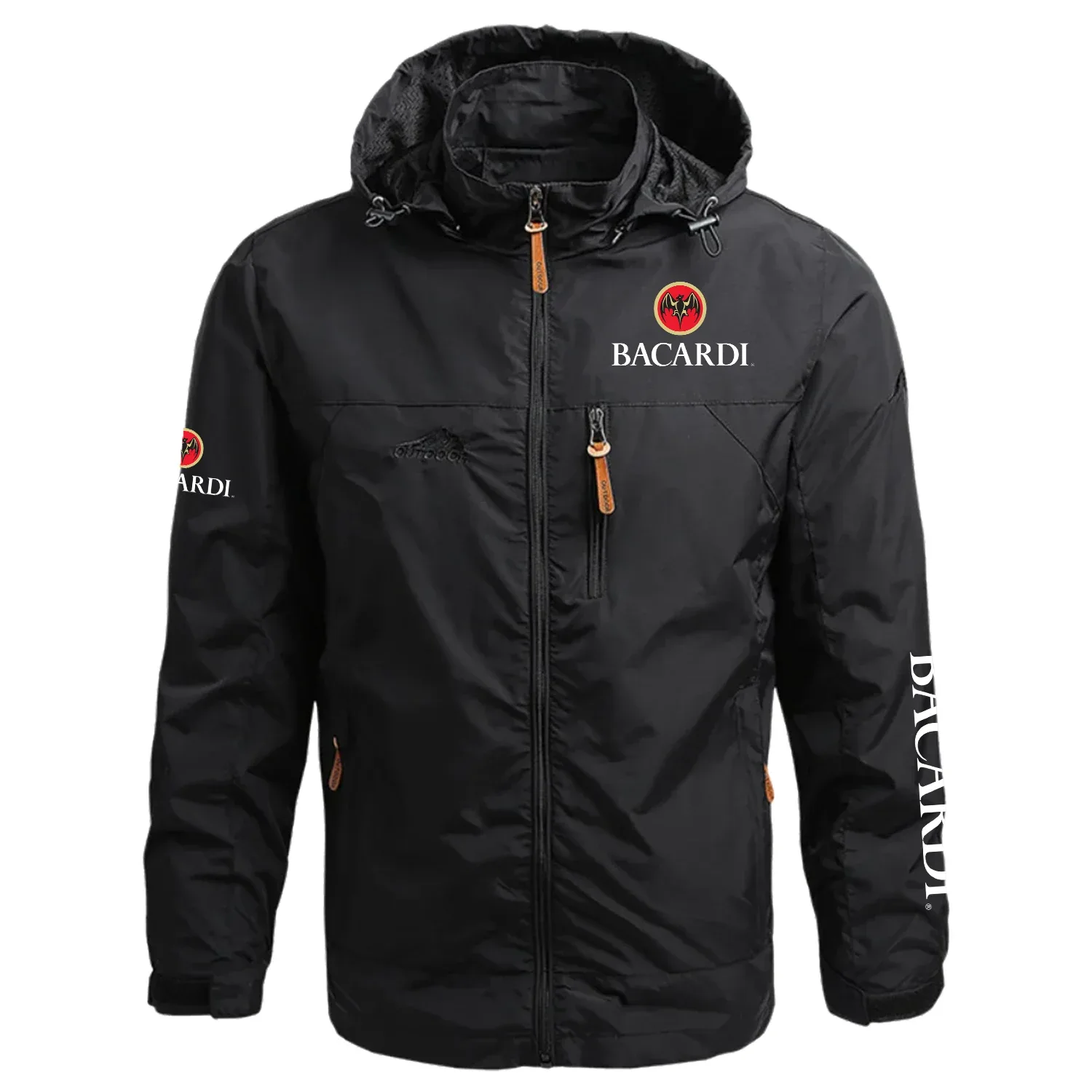 Bacardi Exclusive Logo Waterproof Outdoor Jacket Detachable Hood Windbreaker OUEUWOJ2705BCZ – Bacardi Jacket