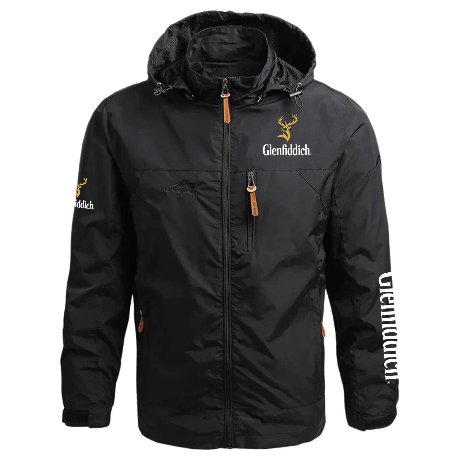 Glenfiddich Exclusive Logo Waterproof Outdoor Jacket Detachable Hood Windbreaker OUEUWOJ2705GDZ – Glenfiddich Jacket