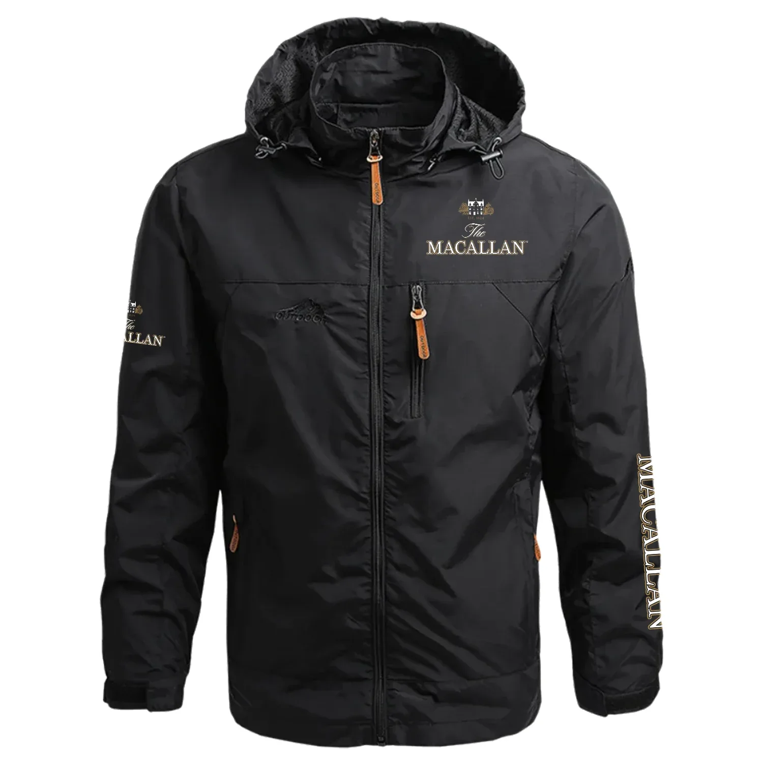 Macallan Exclusive Logo Waterproof Outdoor Jacket Detachable Hood Windbreaker OUEUWOJ2705MCZ – Macallan Jacket