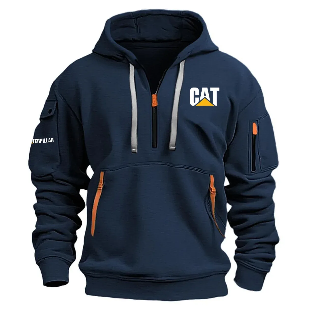 Caterpillar Exclusive Logo Half Zipper Hoodie OUFAHHZ0819CTZ – Caterpillar Hoodie