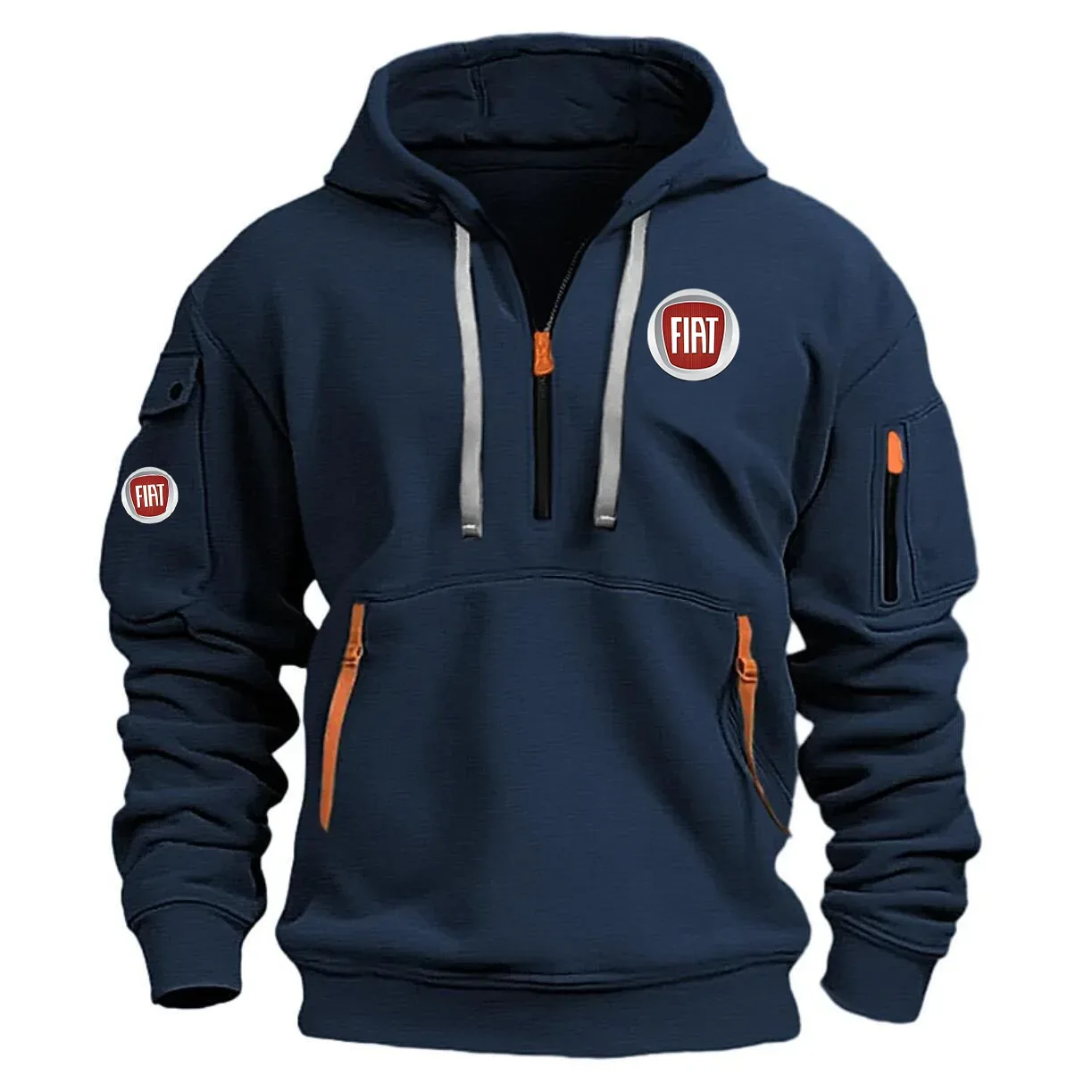 Fiat Exclusive Logo Half Zipper Hoodie OUFAHHZ0819FTZ – Fiat Hoodie