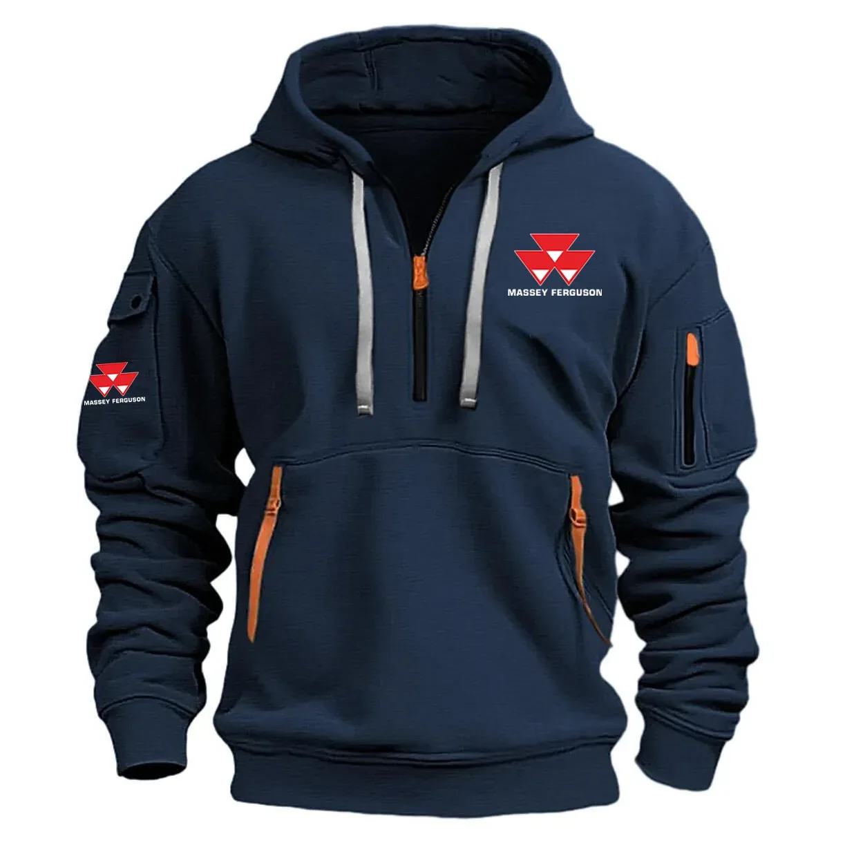 Massey Ferguson Exclusive Logo Half Zipper Hoodie OUFAHHZ0819MFZ – Massey Ferguson Hoodie