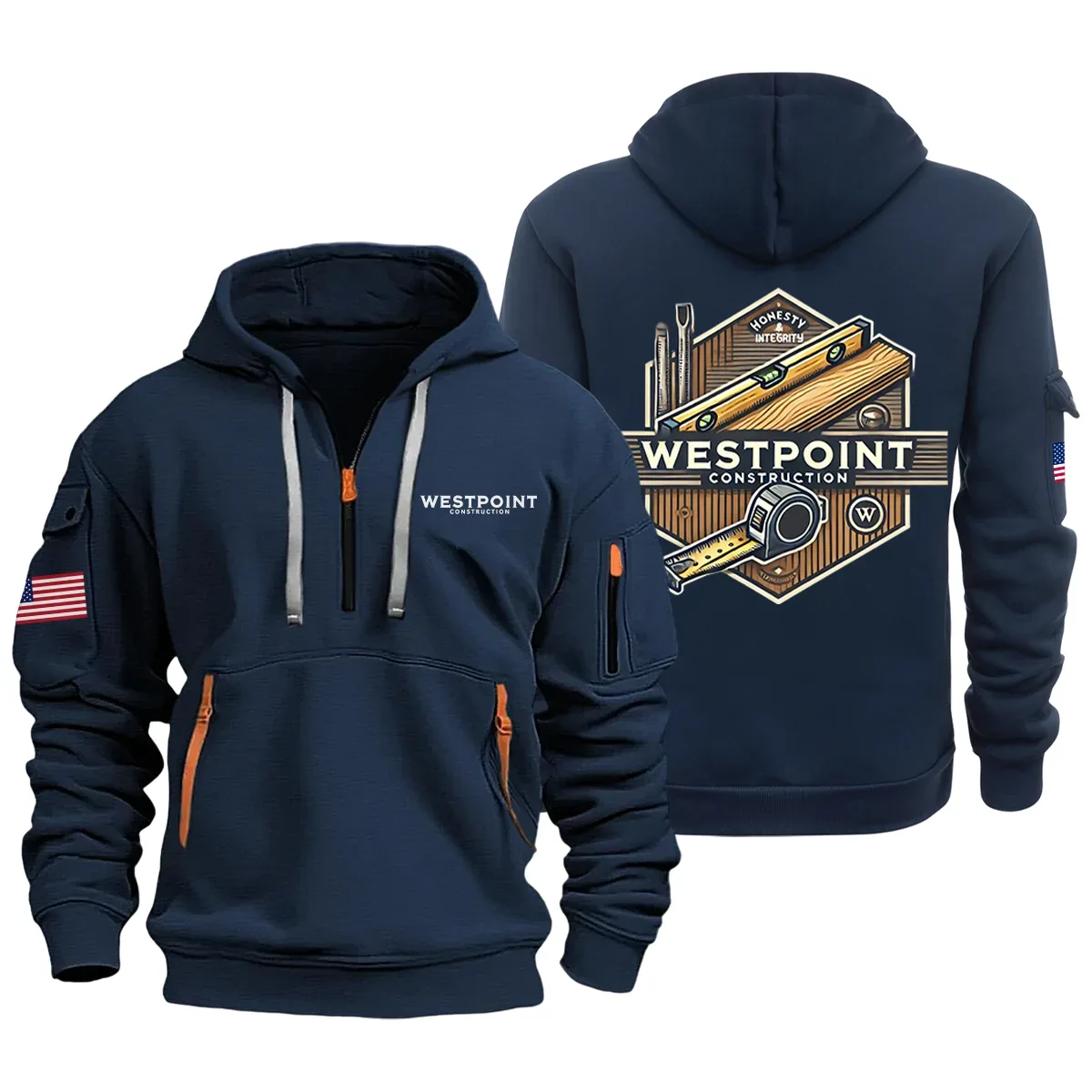 Westpoint Construction Exclusive Logo Half Zipper Hoodie OUFAHHZ0819WCZ – Westpoint Construction Hoodie Westpoint Construction Exclusive Logo Half Zipper Hoodie OUFAHHZ0819WCZ – Westpoint Construction Hoodie