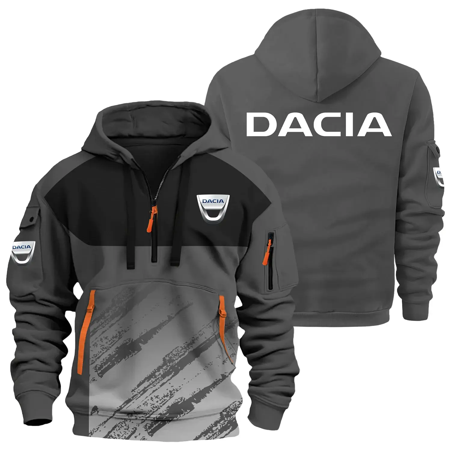 Dacia Exclusive Logo Half Zipper Hoodie OUFAHHZ3D004DACZ – Dacia Hoodie