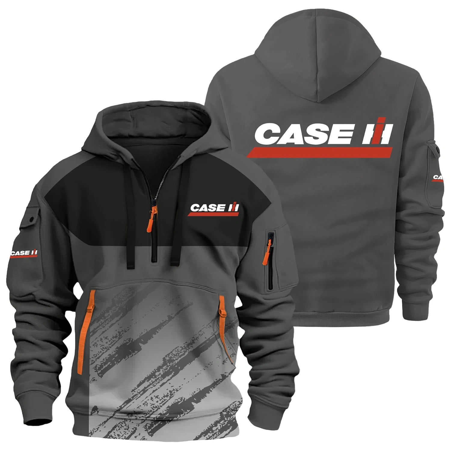 Case IH Exclusive Logo Half Zipper Hoodie OUFAHHZ3D081904CIZ – Case IH Hoodie