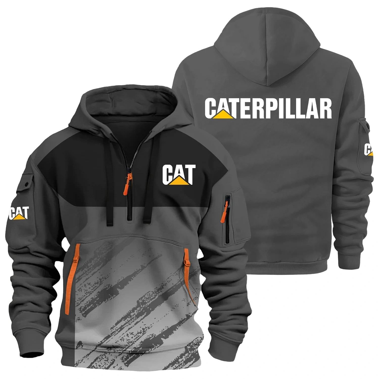 Caterpillar Exclusive Logo Half Zipper Hoodie OUFAHHZ3D081904CTZ – Caterpillar Hoodie
